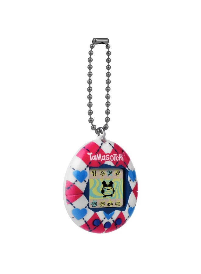 Tamagotchi Original Argyle Heart Design, Battery Operated | Electronic Pet | Retro Virtual Pet | Interactive Game | Original Digital Pet | Imaginative Role-Play and Nurturing Skills Ideal for Kids, Girls and Boys - Image 3